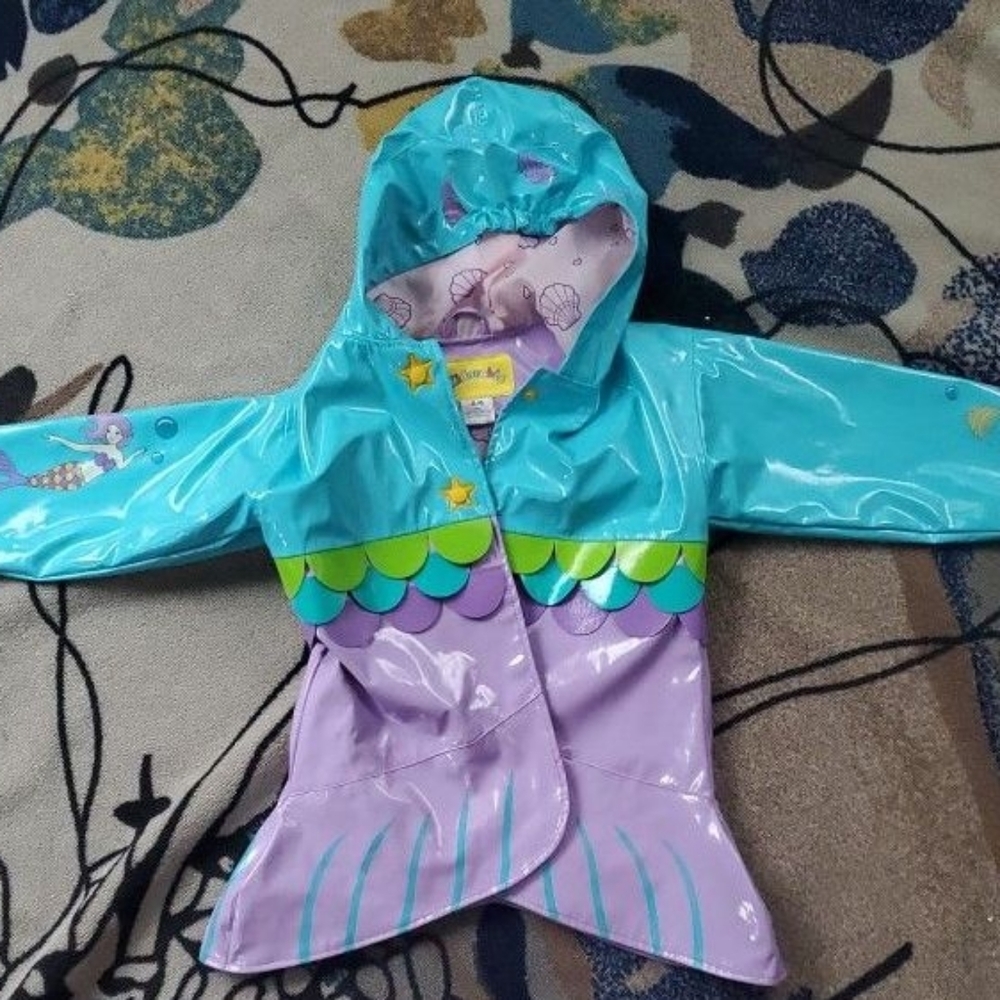 Girls Kidorable Mermaid Raincoat size 5/6
